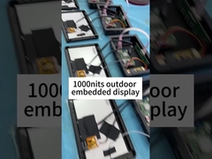 Dahili Yüksek Parlaklık Su geçirmez Dokunma Monitörü 1000 Nits 7 Inch 16:9