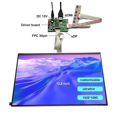 satın al 12.5 inç Ultra ince TFT LVDS Güneş ışığı LCD Ekran Mobil izleme dizüstü online manufacture