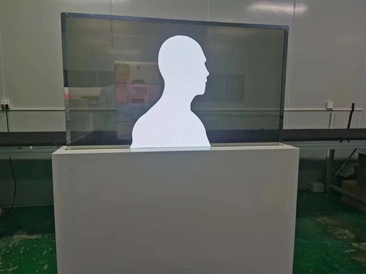 satın al 55 inç Şeffaf OLED Monitör Mekanik Asansör Üstün Duygusal Dokunmatik Panel online manufacture