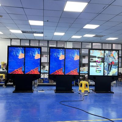 satın al 55-Inch Dual-Screen Side-By-Side Outdoor Waterproof High Brightness KFC / McDonald'S Menu Boards Çevrimiçi üretim