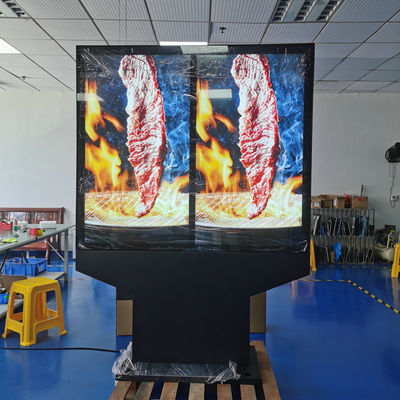 satın al 55-Inch Outdoor Waterproof Dual-Screen Menu Board With Sunscreen Thermal Treatment Middle East Available Çevrimiçi üretim