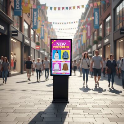 satın al 49 İnç IP65 Su Geçirmez Dış Mekan Dijital Tabela 3000cd/m² Parlaklık LCD Reklam Ekranı Çevrimiçi üretim