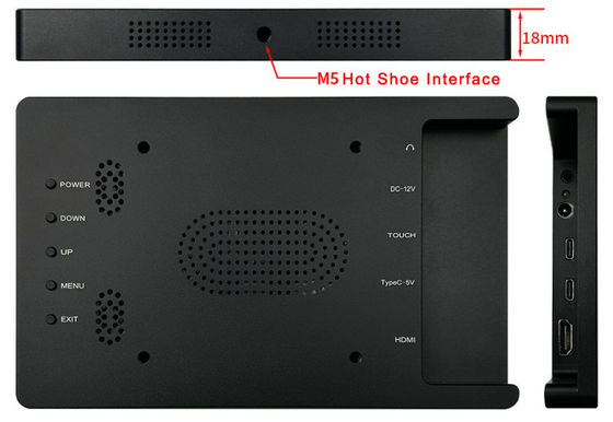 Kamera dış yüksek parlaklıklı 7 inç taşınabilir 1080P alüminyum alaşım koruma monitörü